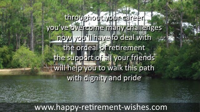 retiring sayings for good friend